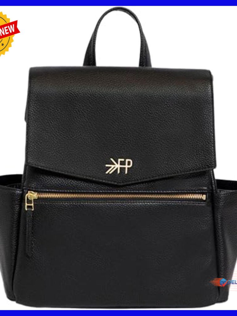 Premium Vegan Leather Diaper Backpack With Changing Pad, Compact & Lightweight